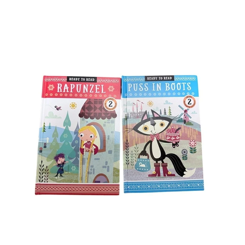 Ready to Read Level 2 Books Rapunzel and Puss in Boots Set Childrens